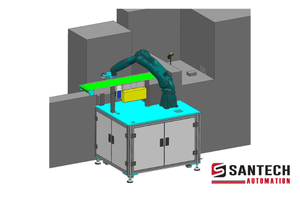 Máy kiểm tra Vision và gắp sản phẩm 